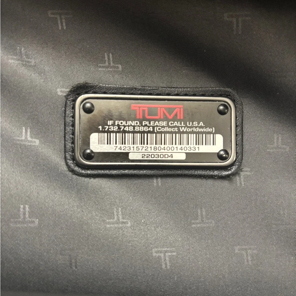 Tumi Alpha 2 Luggage Black Wheeled Carry on Garment Bag